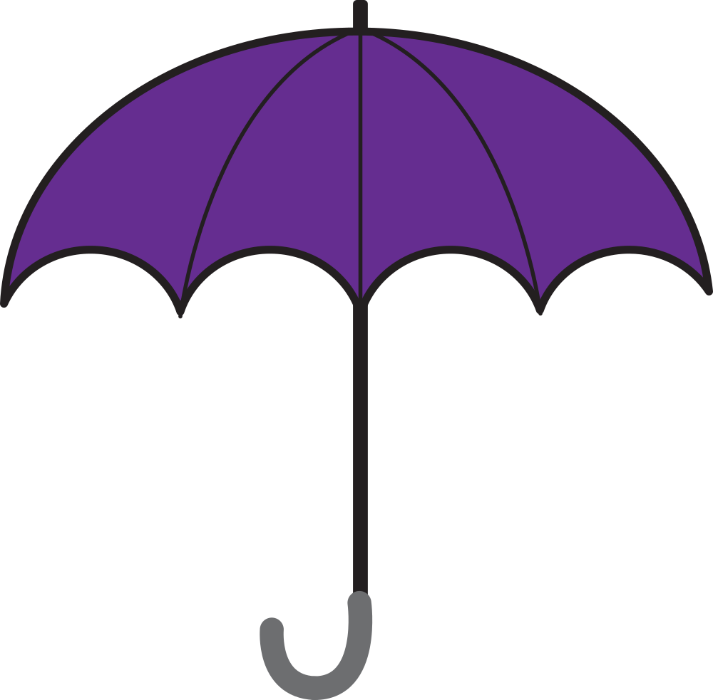 OnlineLabels Clip Art - Open Umbrella